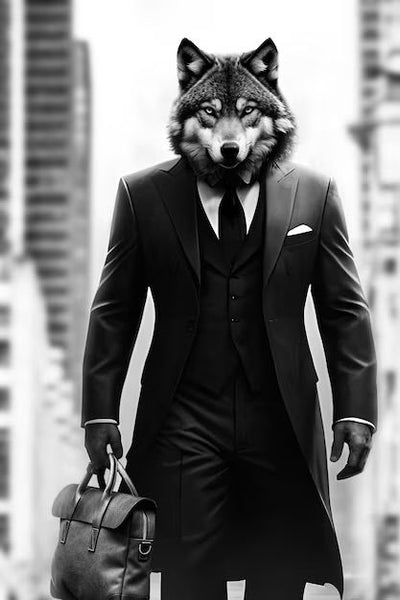 Alpha Commuting Wolf Poster